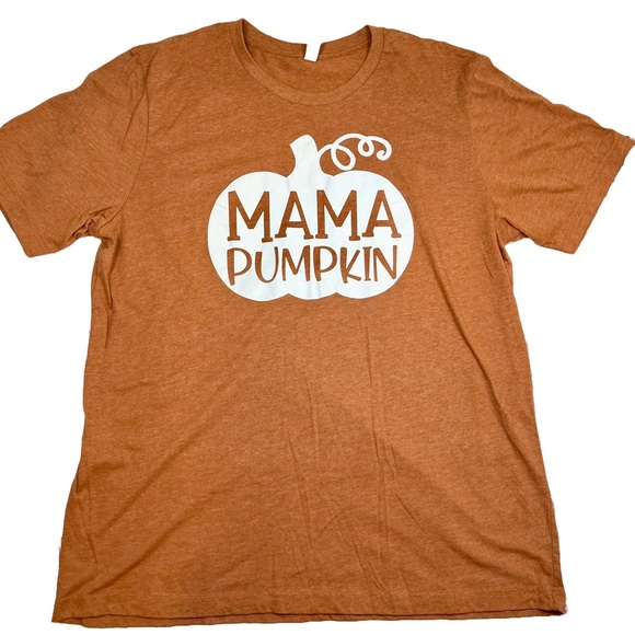 Bella Canvas Tops - Bella Canvas Women's Mama Pumpkin Fall T-Shirt Size XL